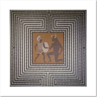 Ancient Greek mosaic Posters and Art